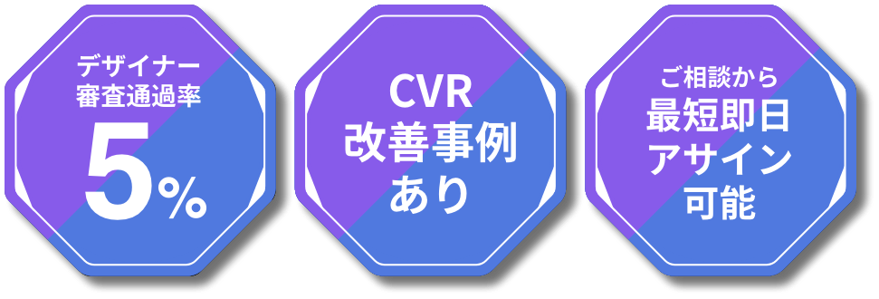 案件単位で最適なデザイナーが見つかる